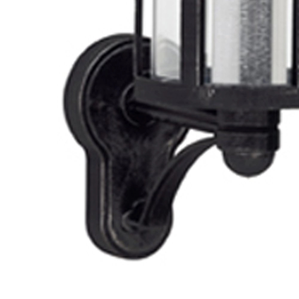 Wand buitenlamp zwart Holli met zilver Albert 4007235018349