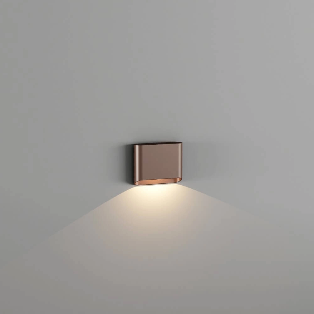 Wandlamp Diaz 1L Brons geborsteld Wandlamp Diaz 1L Brons geborsteld