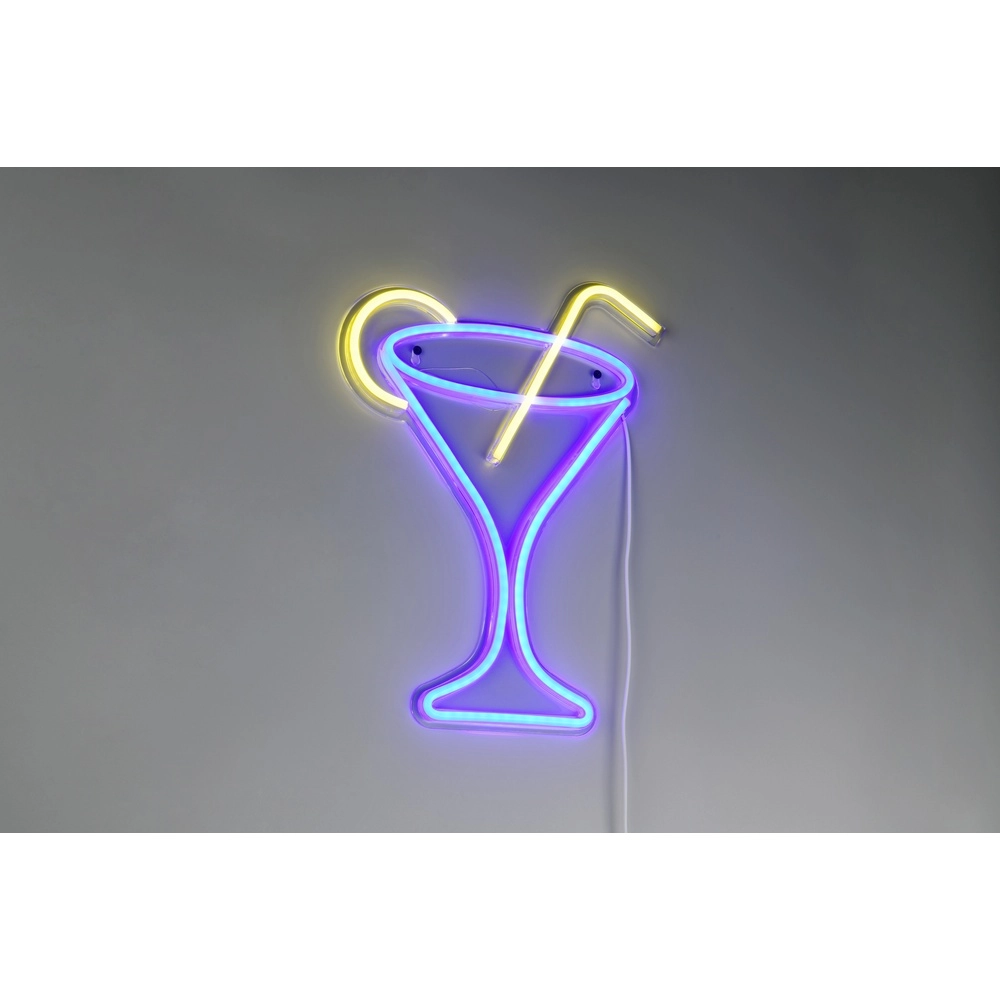 Neon wandlamp Cheers paars Trio 4017807657487