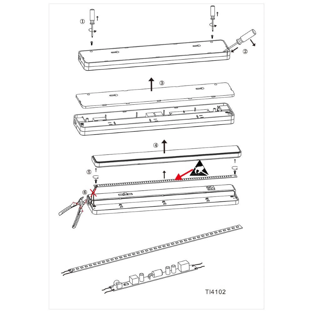 Keukenkast lamp Kitchie 35cm 5,5w wit Steinhauer 8712746114140