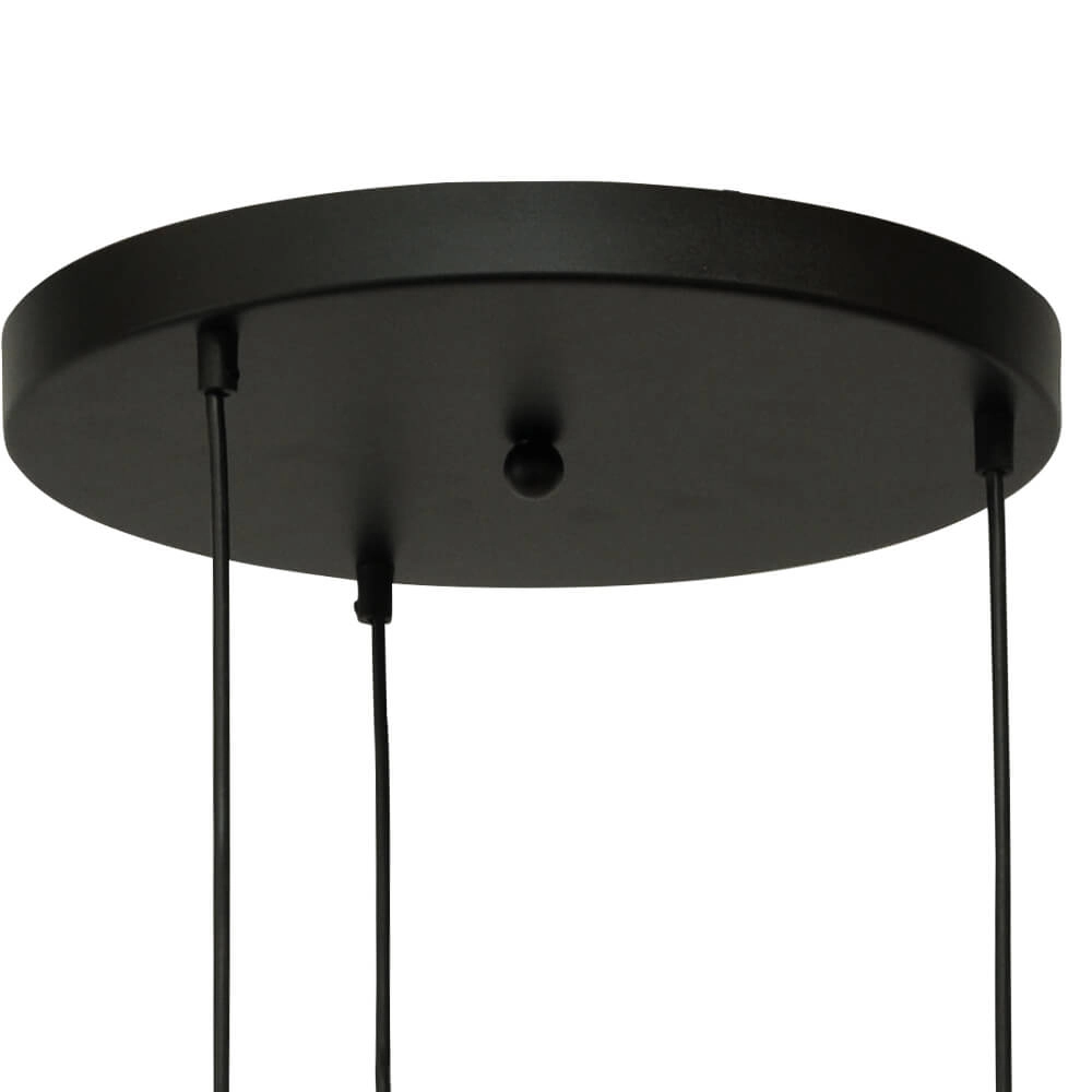 Vide hanglamp Lazise 3-lichts goud met zwart Masterlight 8718121303062