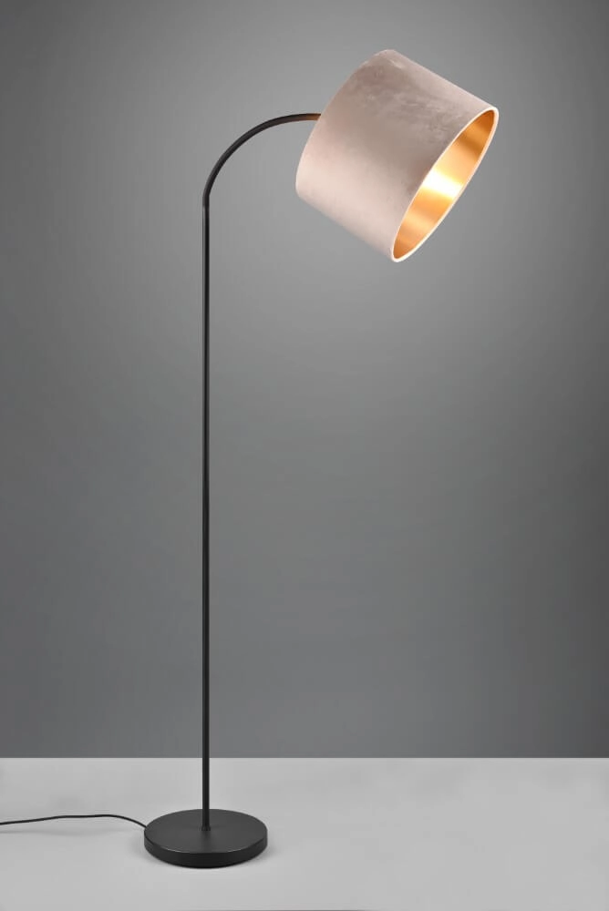 Staande vloerlamp Julieta fluwele kap Trio 4017807574159
