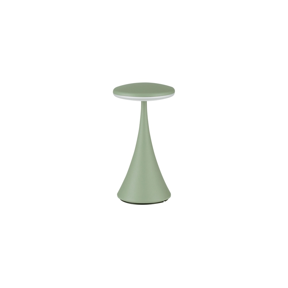 Table lamp Elbo olive green with USB Lyora 5212017476951