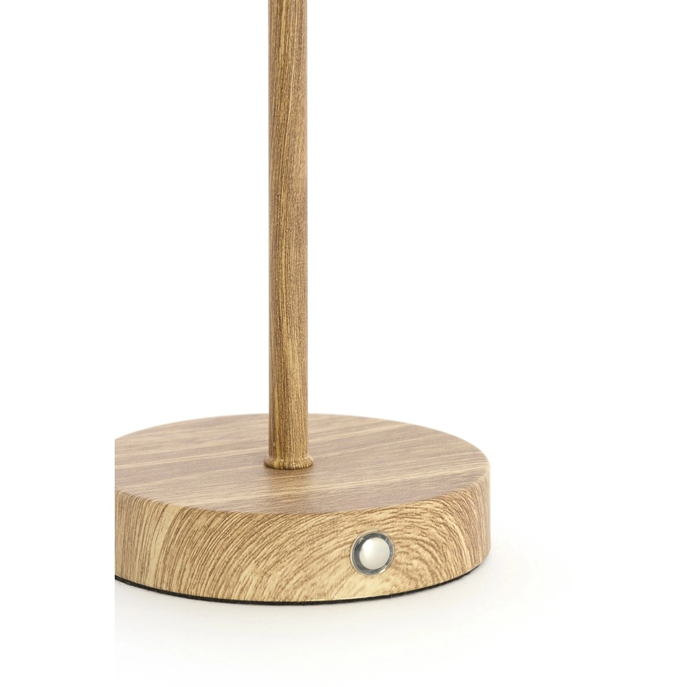 Oplaadbare schemerlamp Diny houtlook met wit Light & Living 8717807816360