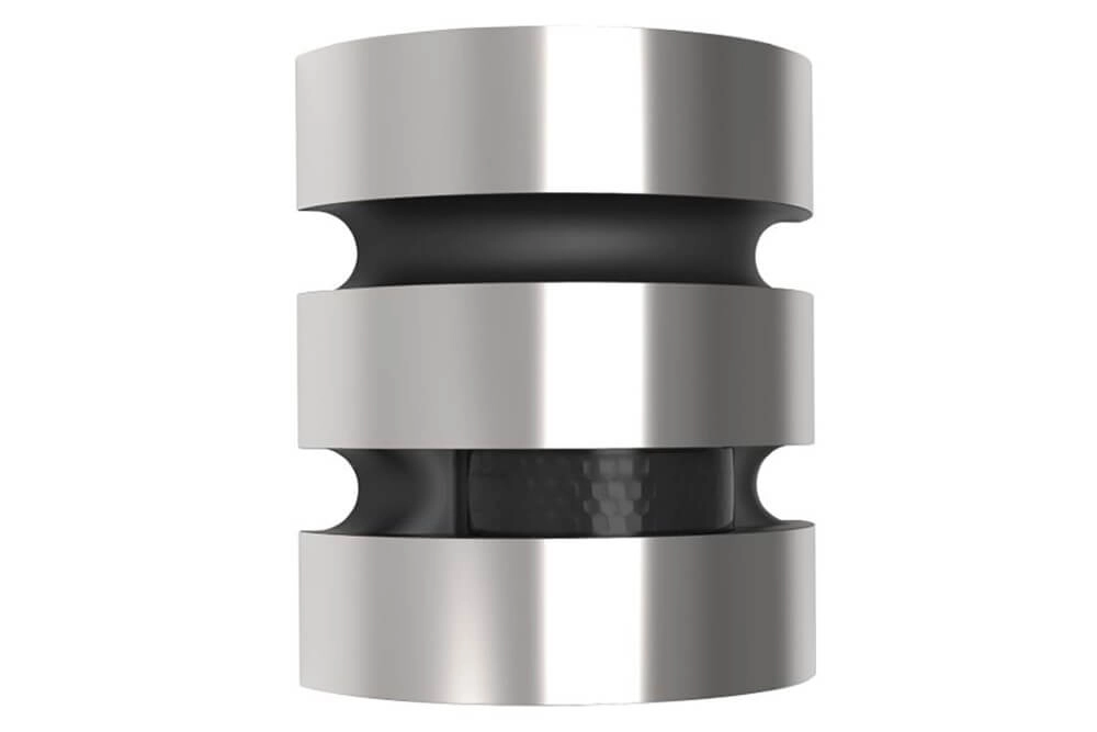 RVS wandlamp Maya rond uniek design