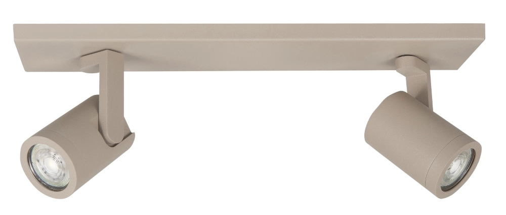 2-lichts opbouwspot Halo zand - GU10