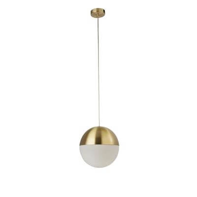 Ø 25cm hanglamp Endor 25cm goud met wit