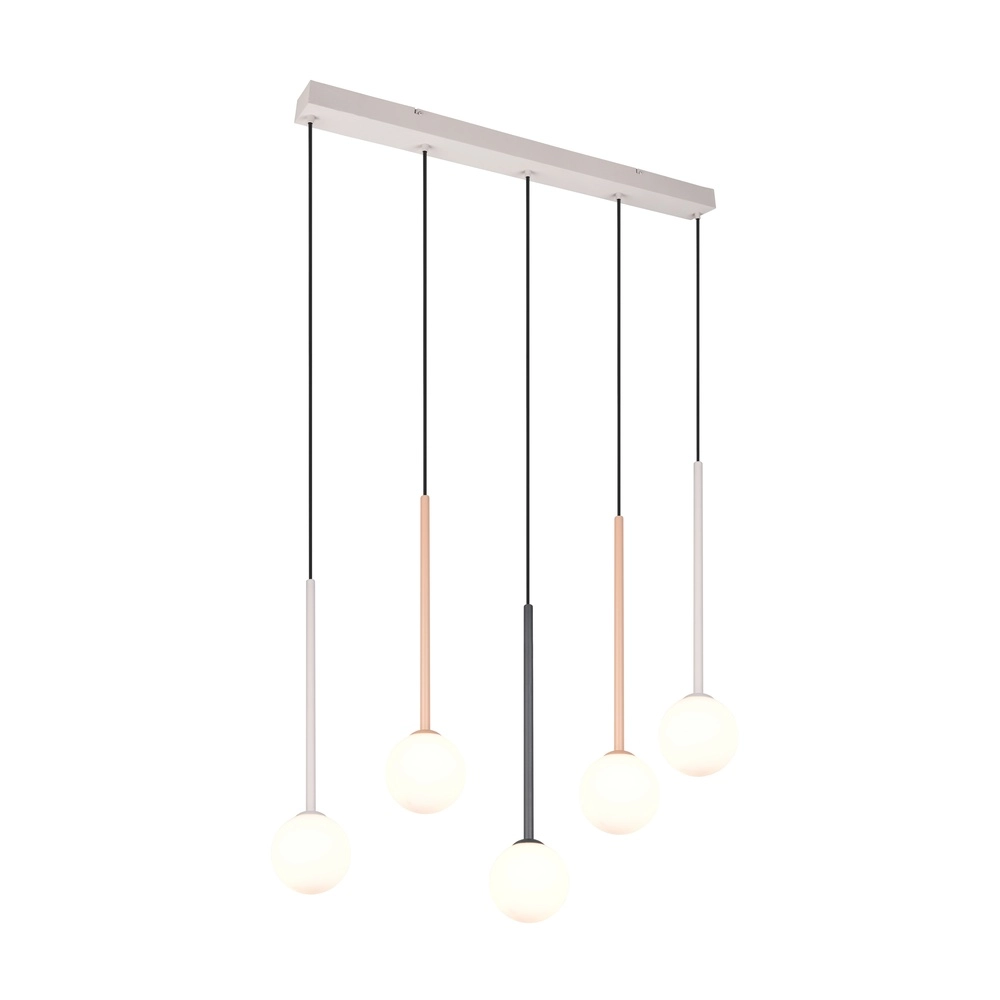 Design hanglamp Firano 5-lichts meerdere kleuren