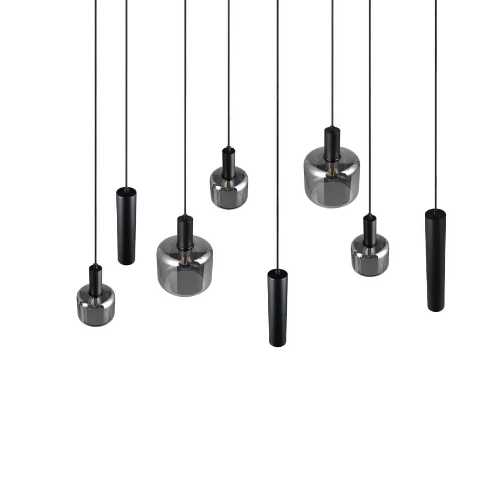 Eettafel hanglamp Mataro met pendels Trio 4017807612929