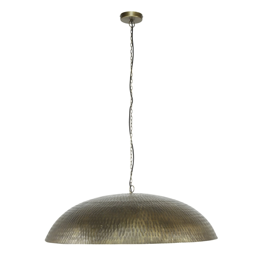 Metalen ronde hanglamp Cupola Ø 90cm - koper brons Lyora 8716803511064