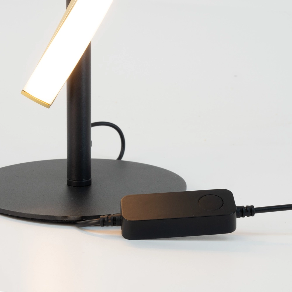Tafellamp Conaprato zwart met goud Eglo 9008606357376