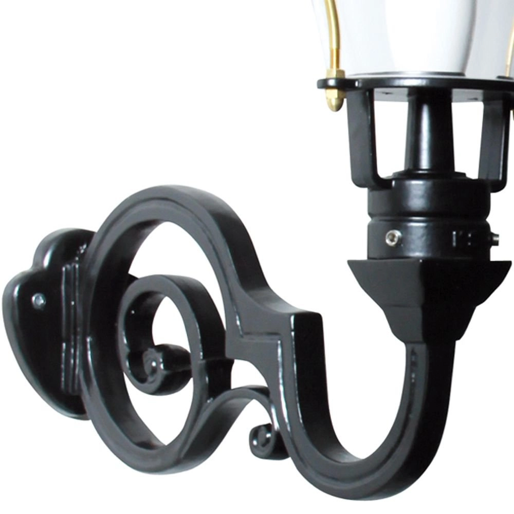 Nostalgische muurlamp Amstel M zwart KS Verlichting 8714732129145