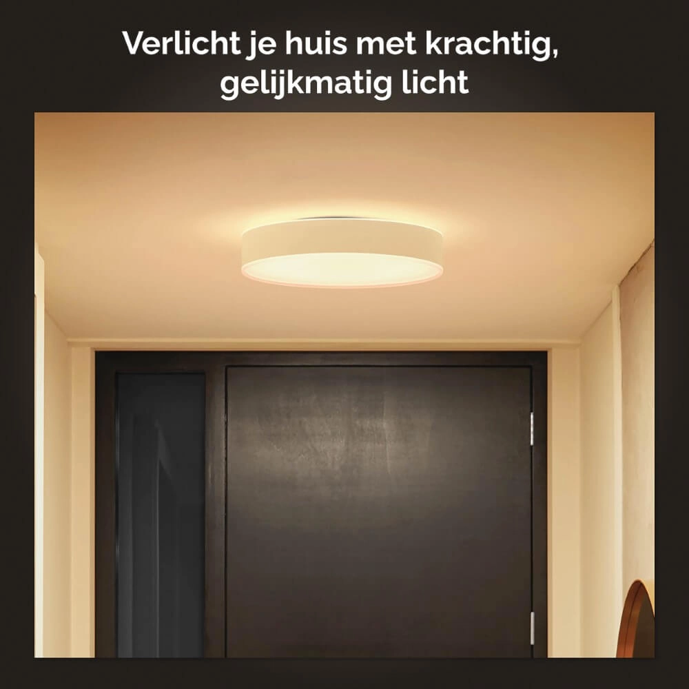 Plafondlamp Hue Enrave M - White Ambiance Ø 38,1cm wit Philips 8718696176436