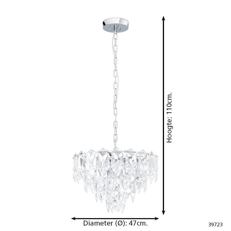 Kroonluchter kristal - Ø 47cm Carvario Stars of Light 9002759397234