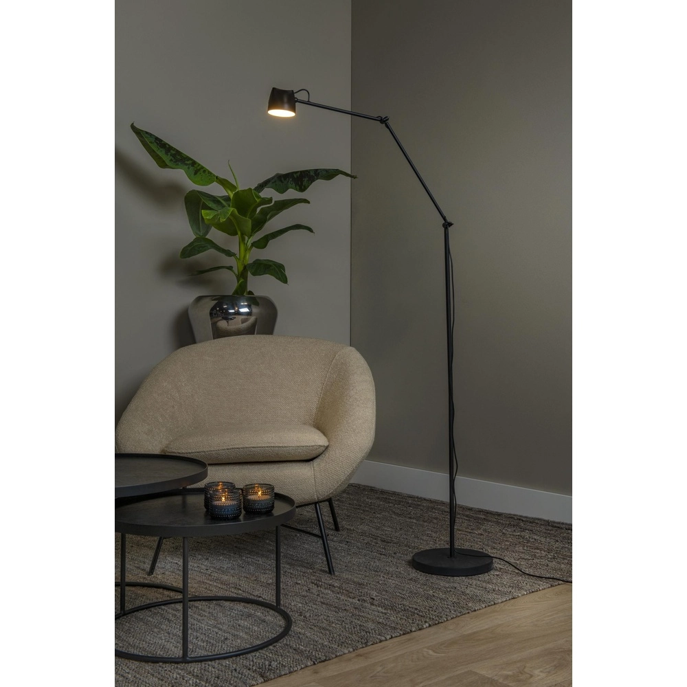 Zwarte leeslamp Milne design Lucide 5411212441959