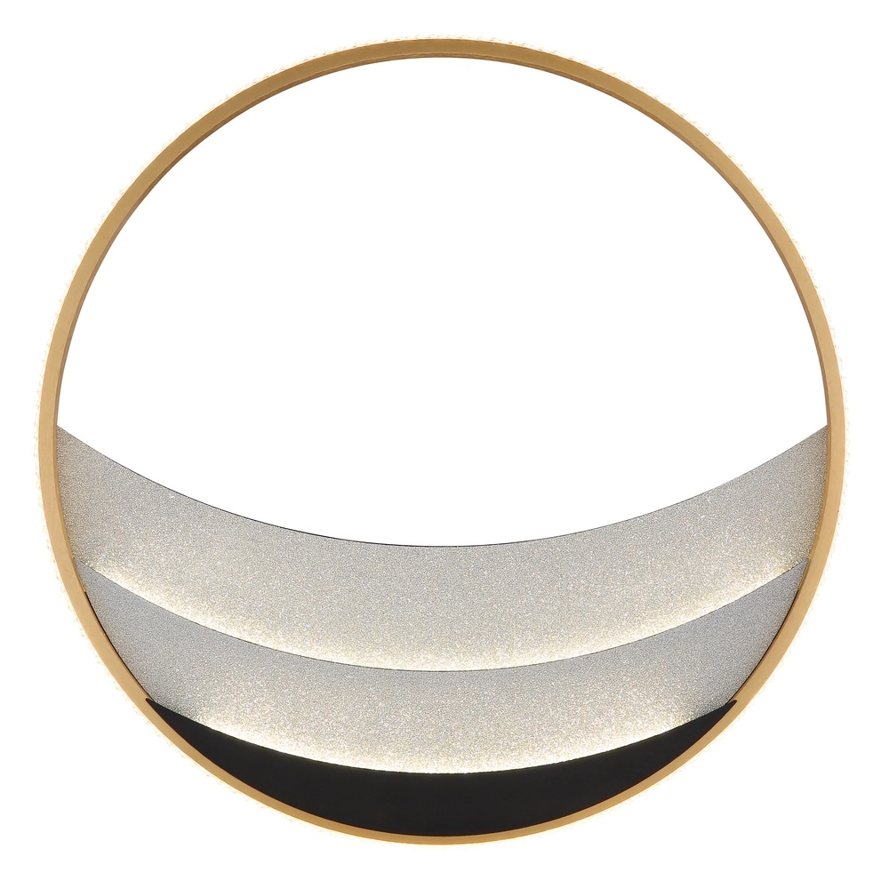 Unieke plafondlamp Constance zwart met goud Ø 52cm Globo 9007371572847