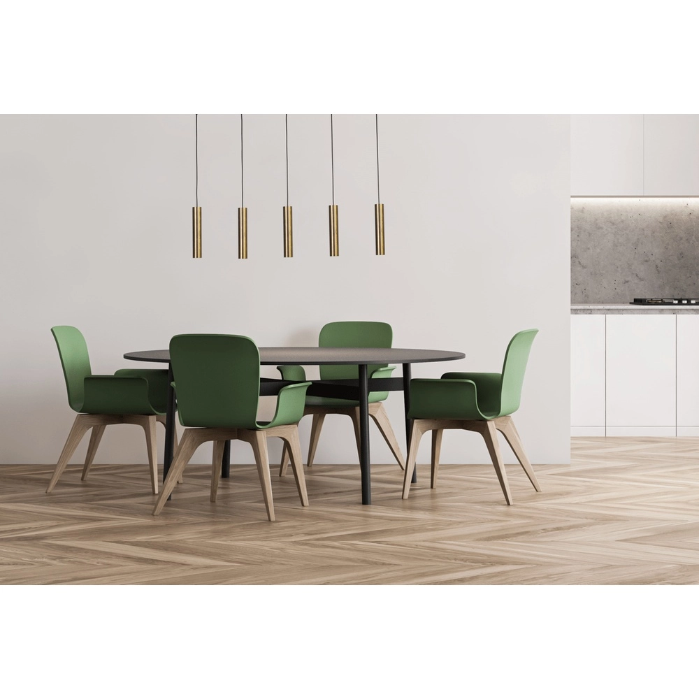 Eetkamer hanglamp Run 5 antiek koperen pendels Masterlight 8718121204581