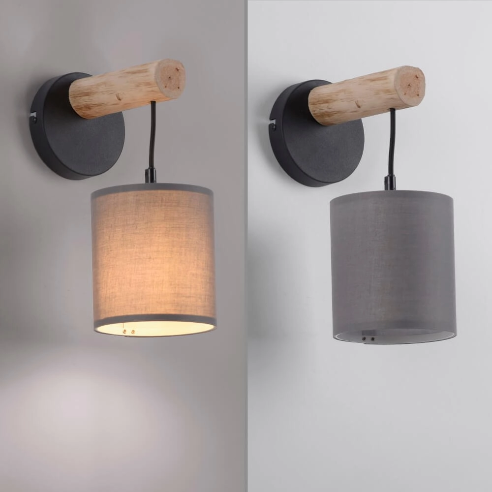 Landelijke wandlamp Green Tribu taupe Just Light 4043689995157