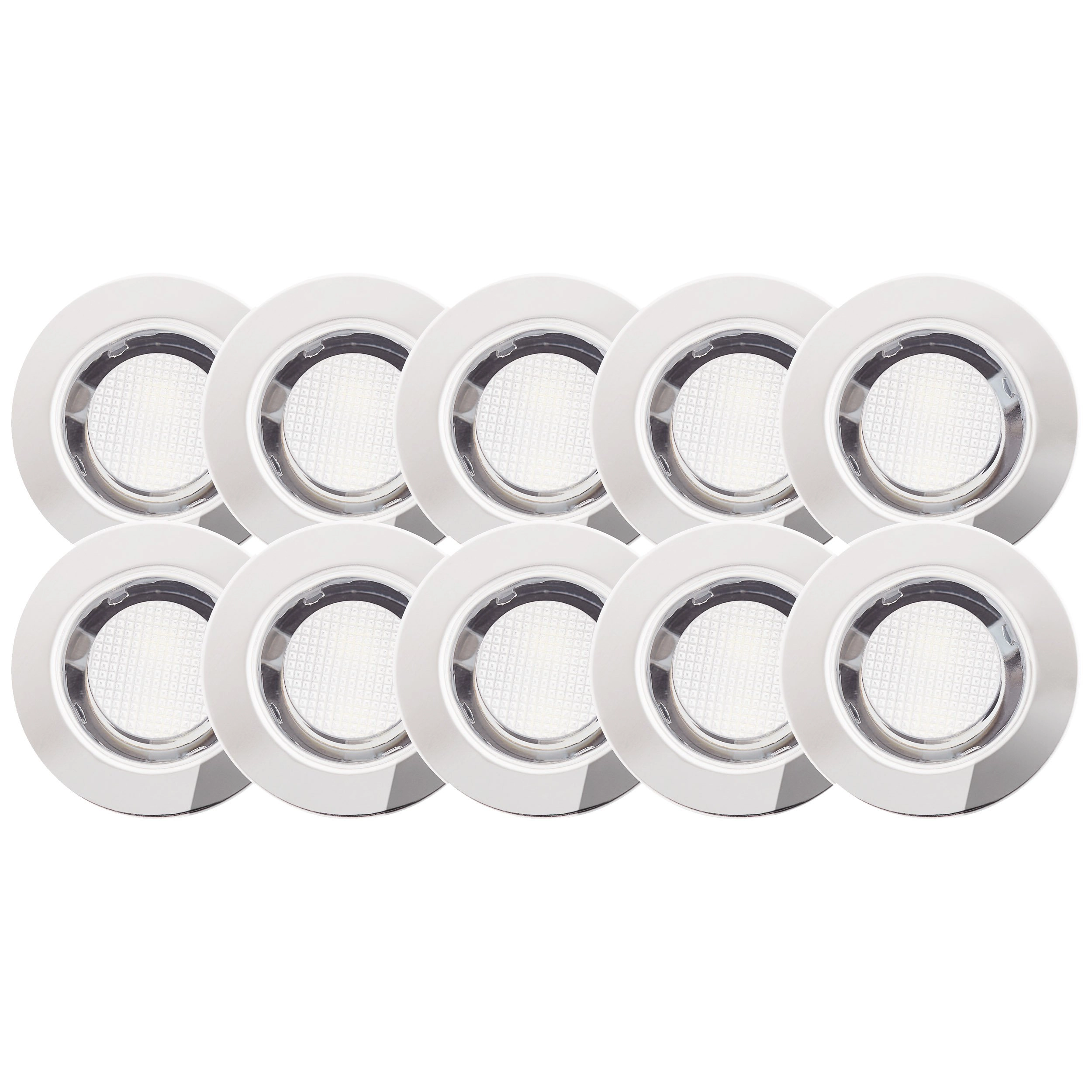 Set van 10 inbouwspots Cosa 30 6500K