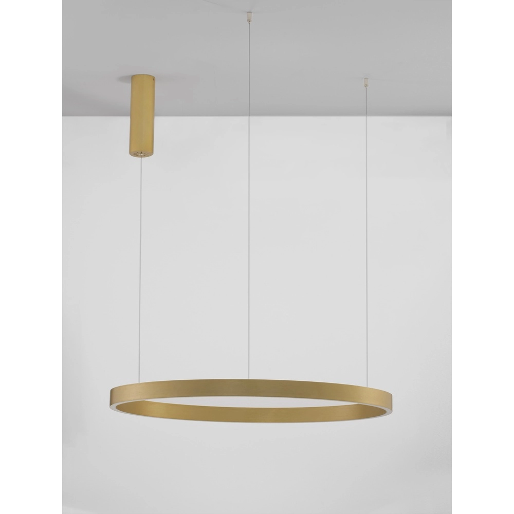 Gouden hanglamp Elowen design Ø 80cm Lyora 5212017439109