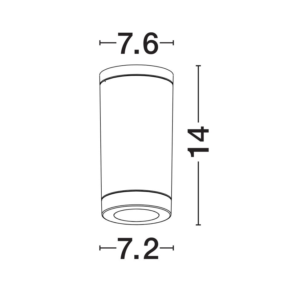Opbouwspot Spot zwart Lyora 5212017453679