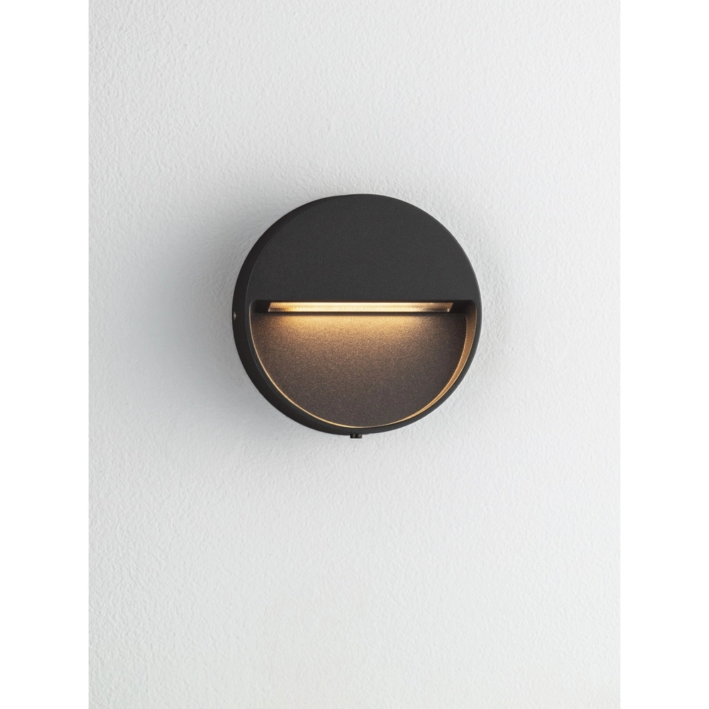 Ronde wandlamp Sete zwart Lyora 5212017497925
