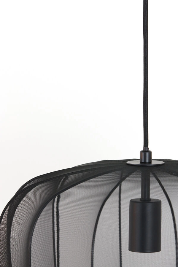 Bohemian hanglamp Plumeria zwart Ø 40cm Light & Living 8717807651381