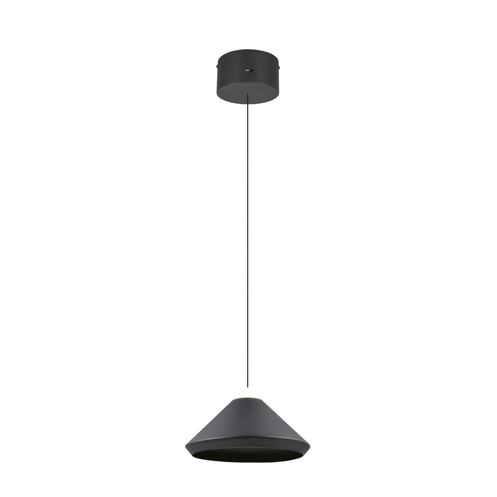 Moderne hanglamp Laguna Ø 30cm zwart Trio 4017807677508