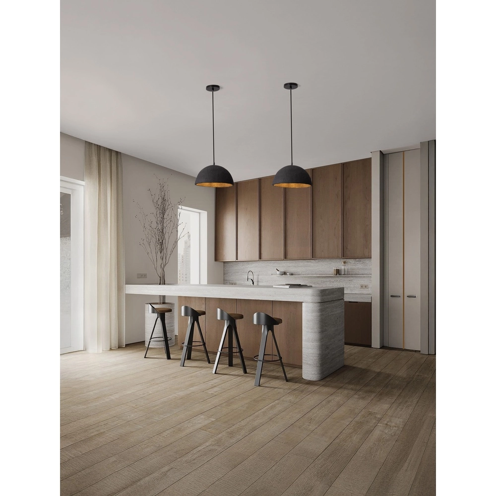 Zwarte hanglamp Talcum Ø 32cm Lyora 5212017468260