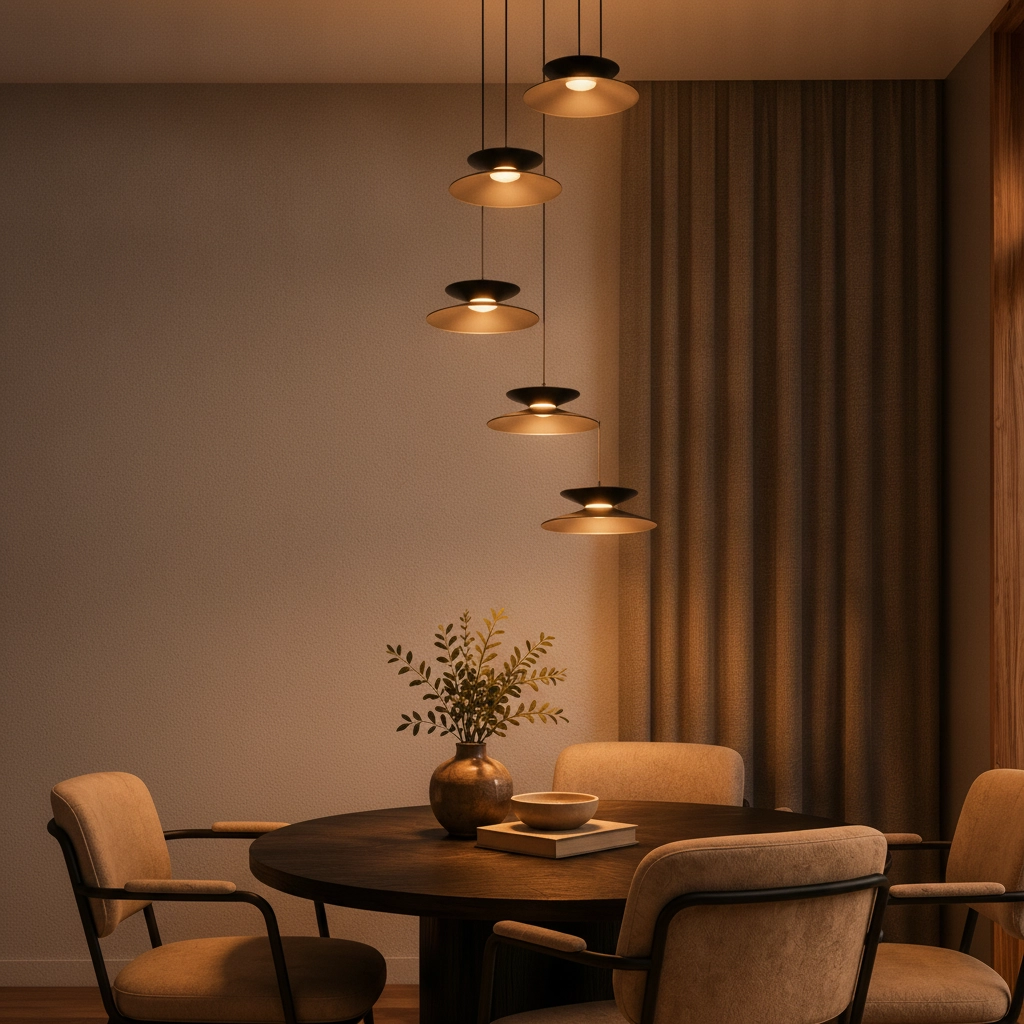 Design hanglamp Morfi 5-lichts zwart
