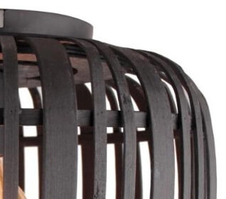 Plafondlamp Woodrow 32cm zwart Brilliant 4004353395291