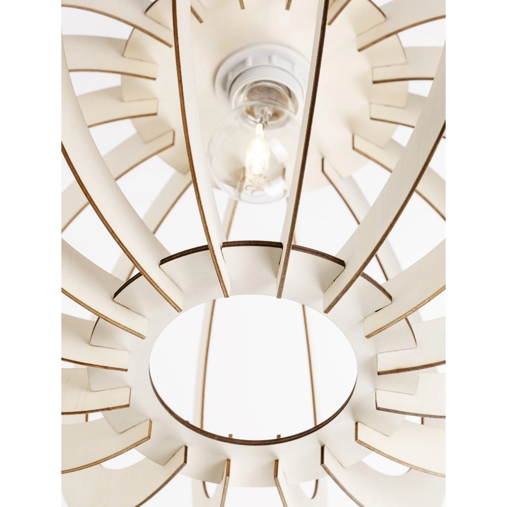 Houten hanglamp Ottoline licht Ø 40cm Lyora 5212017436191