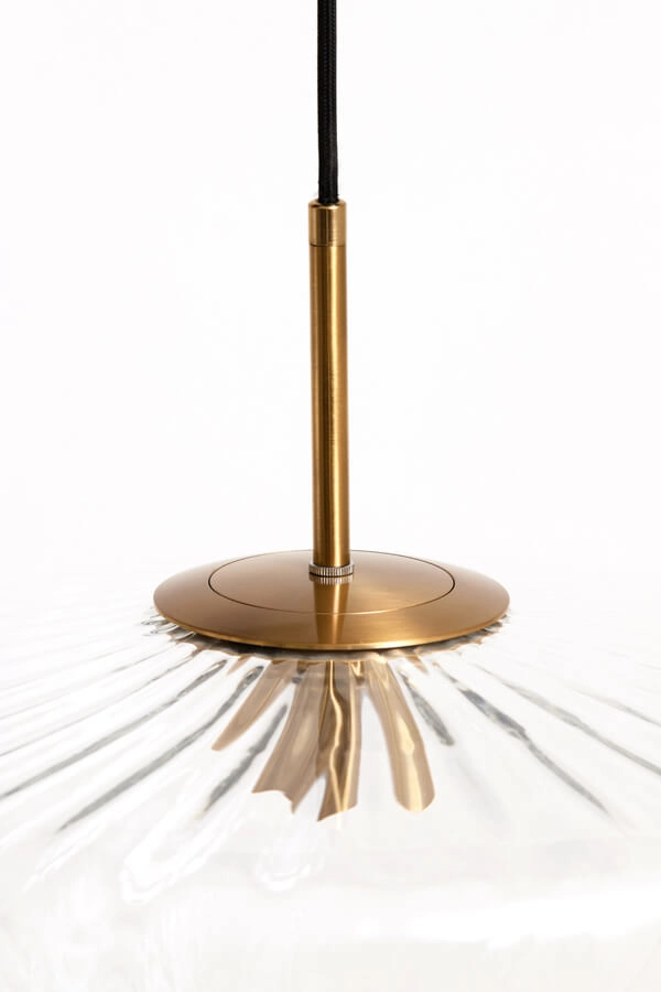 Hanglamp Pleat goud Ø30cm Light & Living 8717807687793
