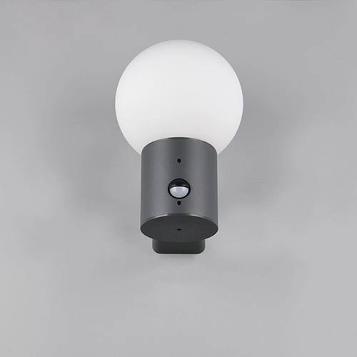 Bol wandlamp Mures antraciet met sensor Trio 4017807687200