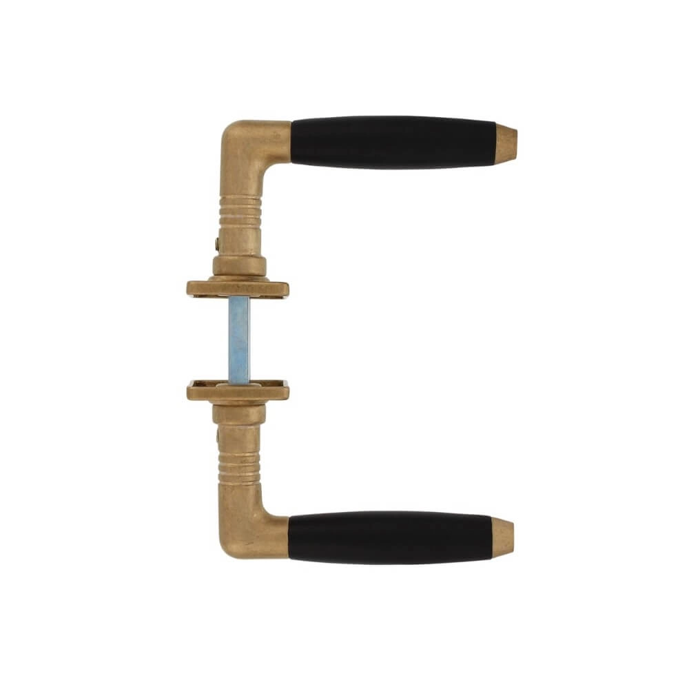 Deurklink Ton 400 messing getrommeld Intersteel 8714186485811