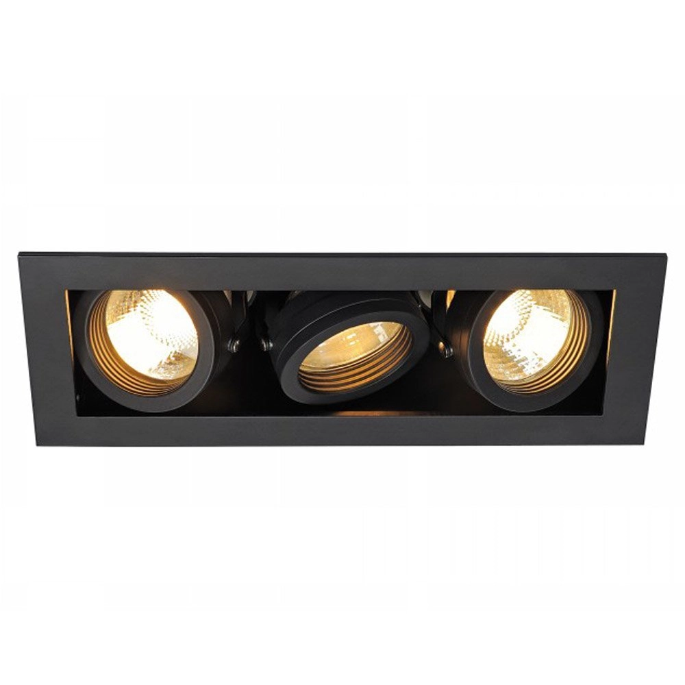 Inbouwspot Kadux 3 GU10 9cm zwart