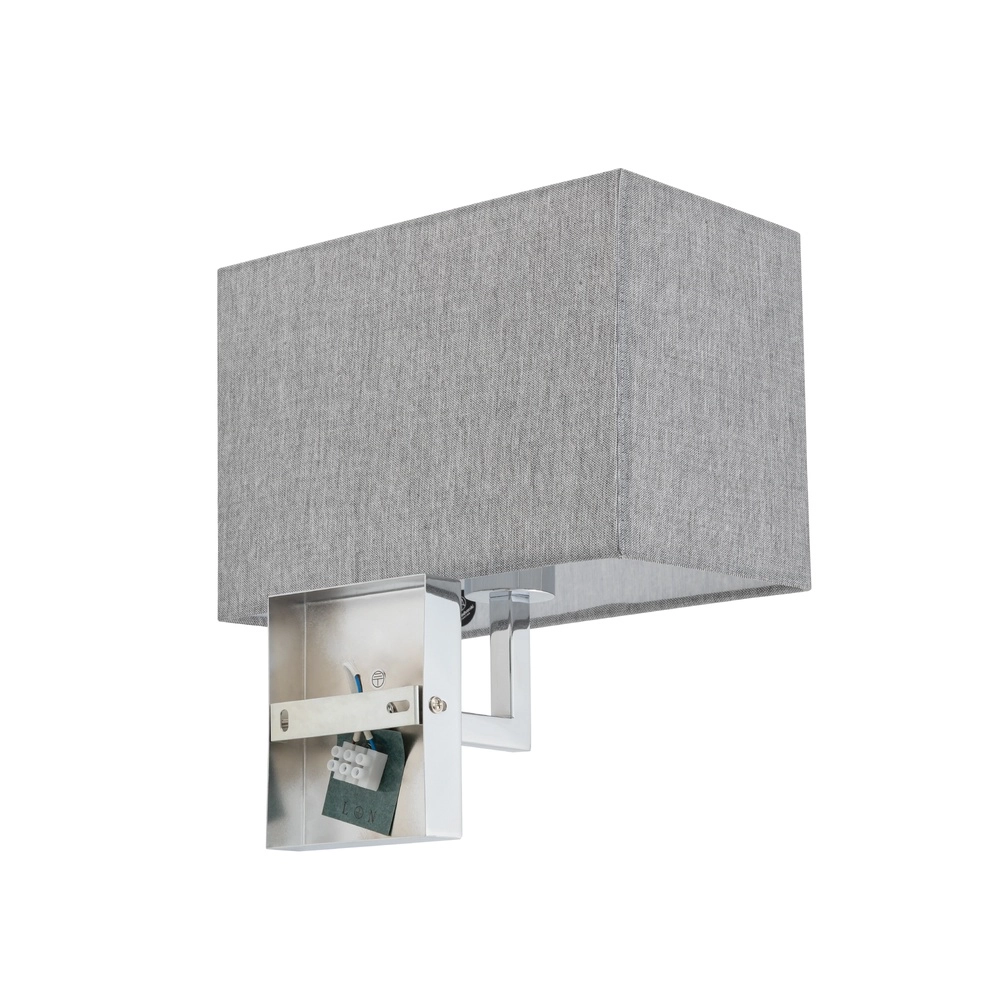 Wandlamp Hotel Mood 26cm grijs Lyora 5903139117876