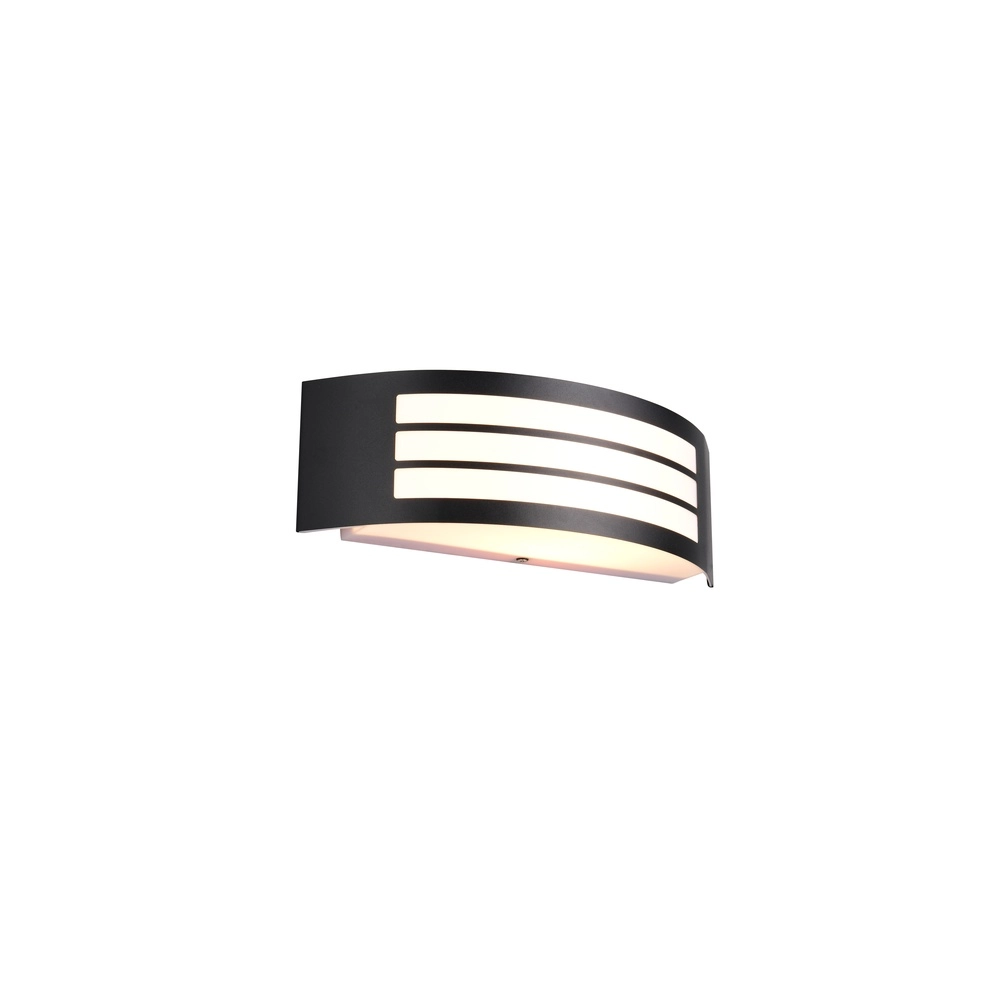 Zwarte wandlamp Ceuta voordeur