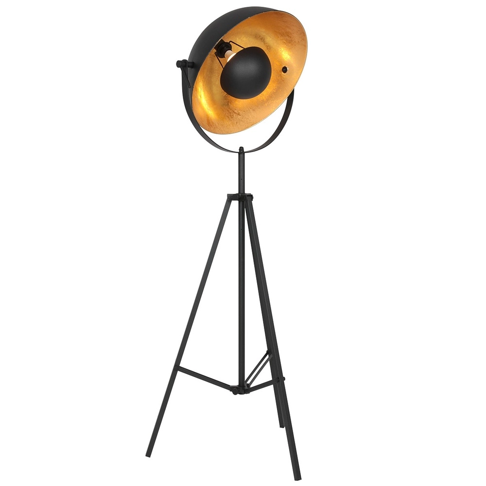 Landelijke tripod vloerlamp Sunflower zwart Steinhauer 8712746170894