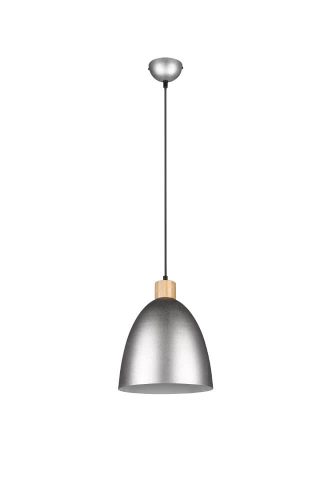 Hanglamp Jagger RVS met houtbruin Hanglamp Jagger RVS met houtbruin