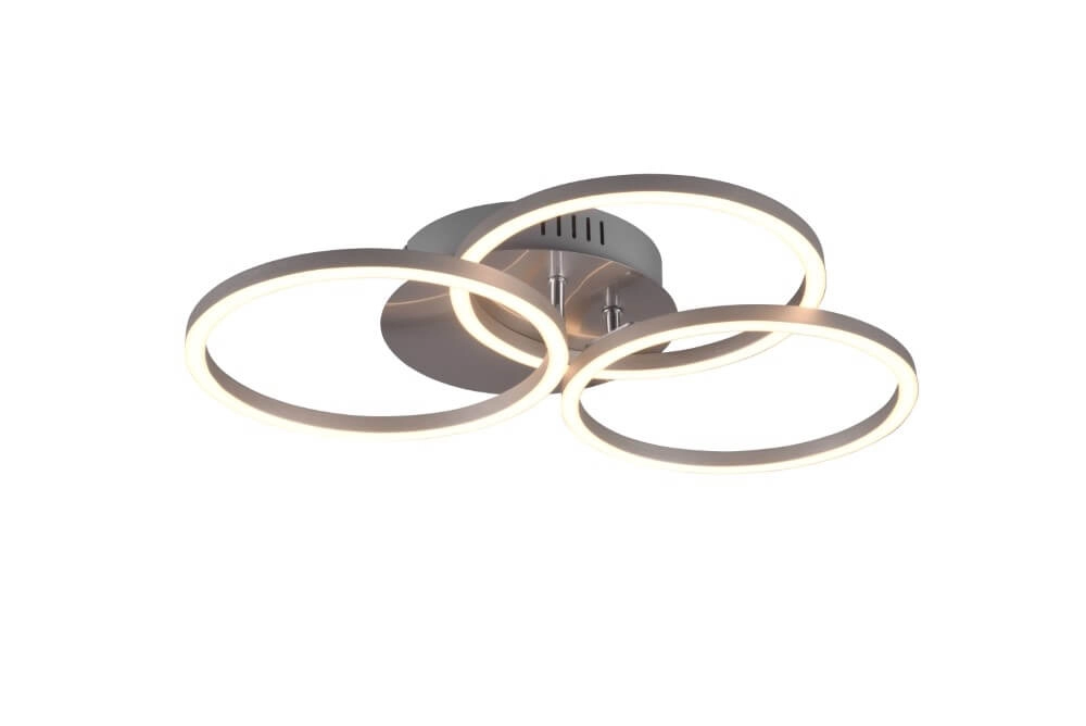 Plafonnière Circle 3-rings RVS Trio 4017807500639