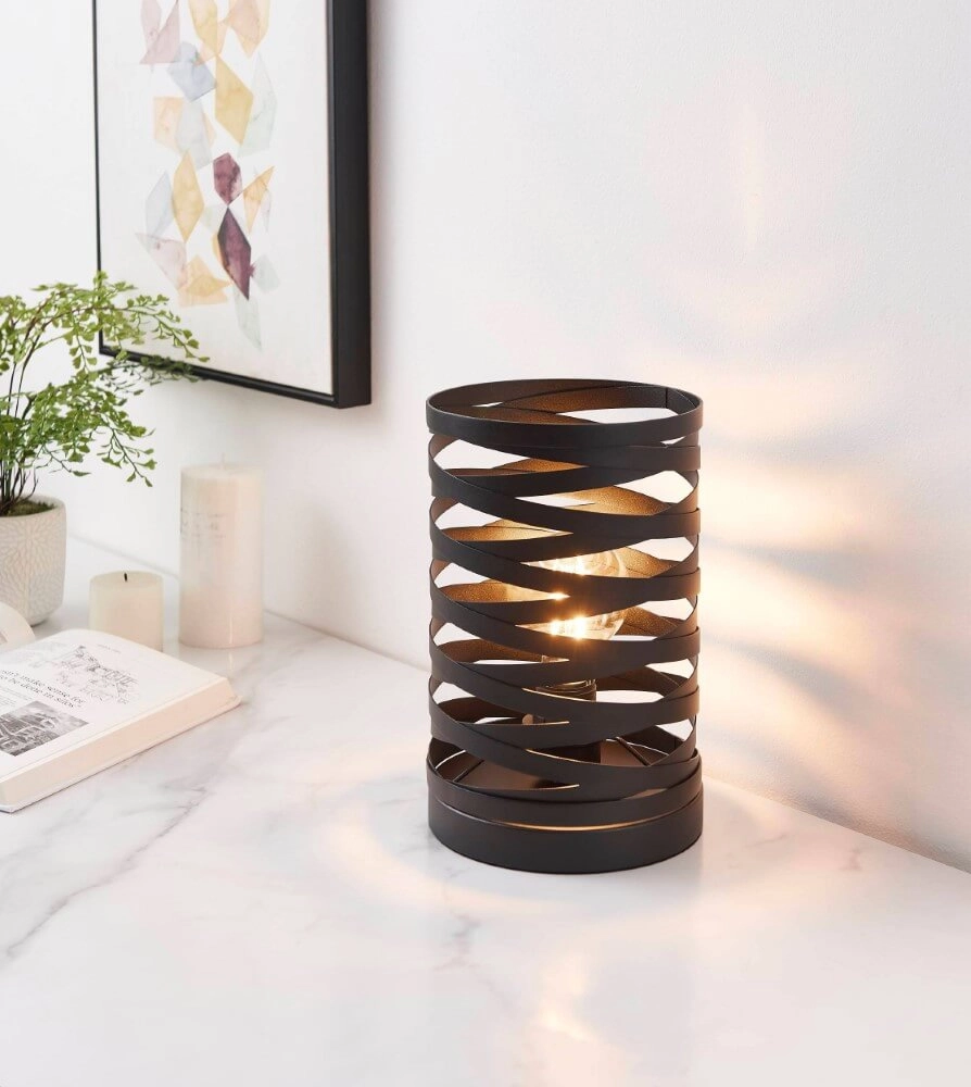Zwart tafellampje Cremella Eglo 9002759995065