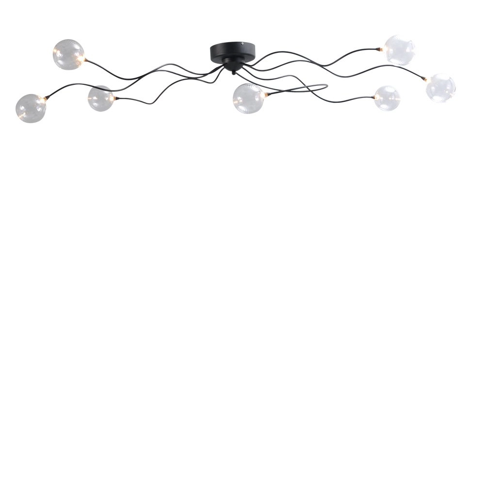 Plafondlamp Gio 7-lichts zwart Plafondlamp Gio 7-lichts zwart