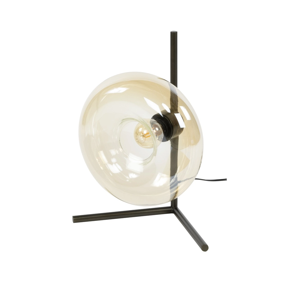 Glazen tafellamp Soll Ø 27cm - amber glas Lyora 8716803510906