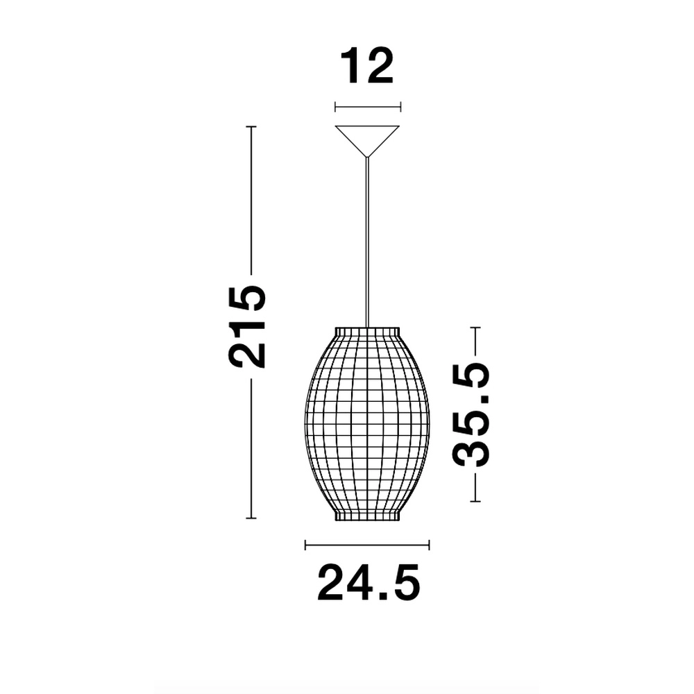 Rotan hanglamp Griffin Ø 24,5cm Lyora 5212017421340