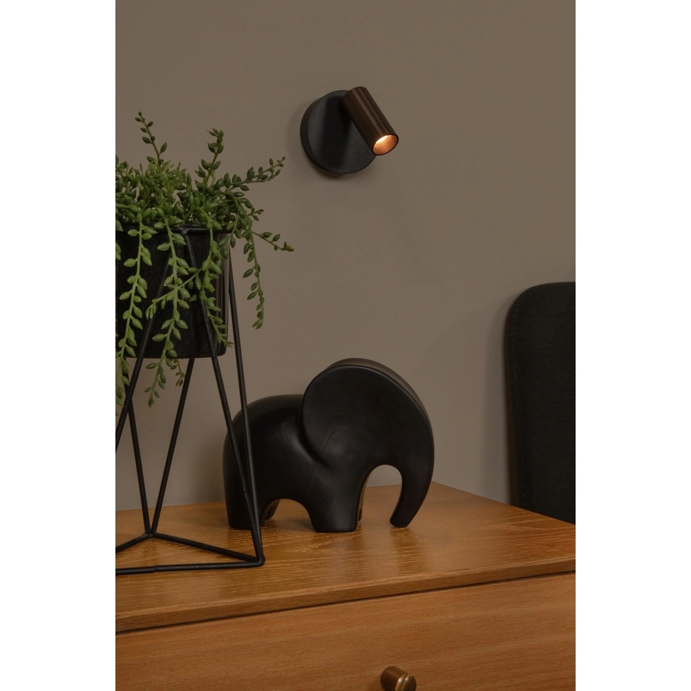 Oplaadbare wandlamp Toni magnetisch koffie bruin Lucide 5411212290557