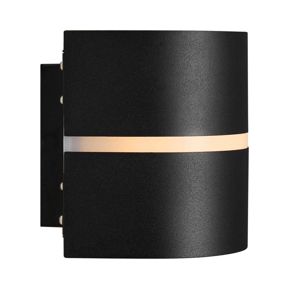 Strakke wandlamp Sibelis zwart Nordlux 5704924017681