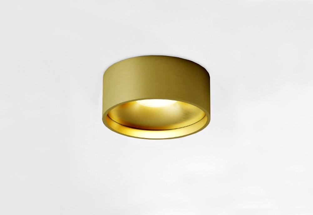 Badkamer plafondlamp Oran Ø 12cm - Geborsteld Goud Artdelight 8720701103887