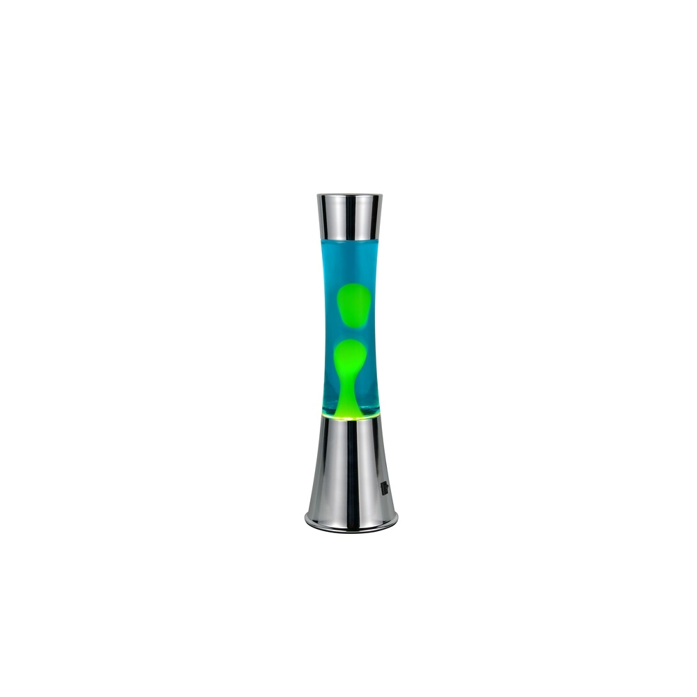 Lavalamp Etna zilver met groen Trio 4017807668483