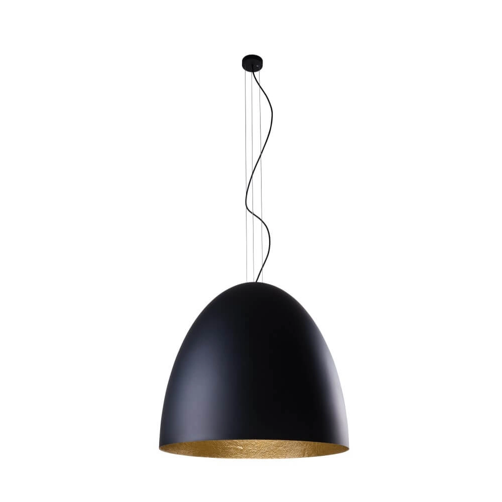Zwarte hanglamp Egg XL Ø 75cm Lyora 5903139902694